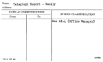 Telegraph Report - Weekly