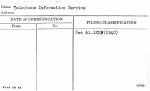 Telephone Information Service