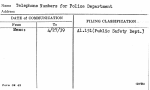 Telephone Numbers for Police Department