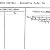 Telephone Service - Executive Order On