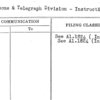 Telephone & Telegraph Division - Instructions