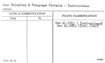Telephone & Telegraph Division - Instructions