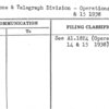 Telephone & Telegraph Division - Operations May 14 & 15 1938