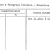 Telephone & Telegraph Division - Schedules