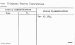 Telephone Traffic Distribution