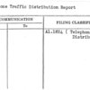 Telephone Traffic Distribution Report