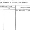 Teletype Messages - Information Service