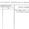 Television Receiver Installation in Presidents Office