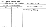 Temple, George (Mrs.)