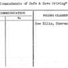 Ten Commandments of Safe & Save Driving