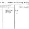 Tenth Int'l. Congress of Military Medicine & Pharmacy