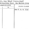 Terrill, Jane (Miss) (Corres. Secy)