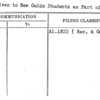 Test Given to New Guide Students as Part of Training