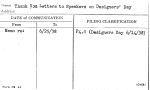 Thank You Letters to Speakers on Designers' Day