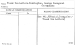 Thank You Letters-Washington, George Inaugural Ceremonies