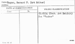 Thayer, Bernard F. (Art Editor)