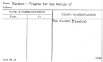 Theatre - Program for the Design of