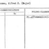 Thiessen, Alfred S. (Major)