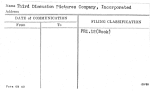 Third Dimension Pictures Company, Incorporated
