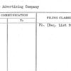 Thomas Advertising Company