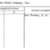 Thomas Bread Company, Inc.