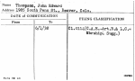 Thompson, John Edward