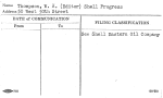Thompson, W.H. (Editor) Shell Progress