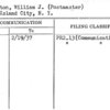 Thornton, William J. (Postmaster)
