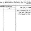 Tickets of Admission--Printed by Non-Union Labor Protest Letters
