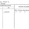 Tierney, Frank A.
