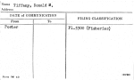 Tiffany, Donald M.