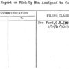 Time Report on Pick-Up Men Assigned to Conc. Stands