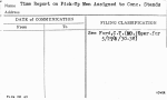 Time Report on Pick-Up Men Assigned to Conc. Stands