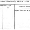 Time Schedule for Cashing Payroll Checks -Adm.Bldg.