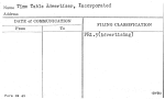 Time Table Advertiser, Incorporated