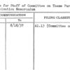 Titles for Staff of Committee on Theme Pursuant to Organization Memorandum
