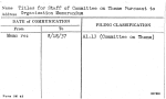 Titles for Staff of Committee on Theme Pursuant to Organization Memorandum