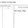 Today's Poetry in Song Day