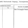 Toffenetti Restaurant Company, Incorporated