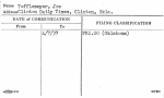 Tofflemeyer, Joe