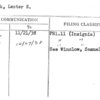 Tomback, Lester E.