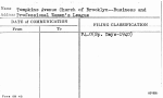 Tompkins Avenue Church of Brooklyn--Business and Professional Women's League