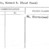 Tourkin, Richard B. (Chief Clerk)