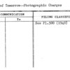Town of Tomorrow--Photographic Charges