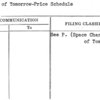 Town of Tomorrow-Price Schedule
