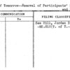 Town of Tomorrow--Removal of Participants' Material and Equipment