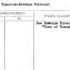 Town of Tomorrow-Revenue Forecast