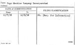 Toyo Machine Company Incorporated