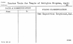 Tractor Train for Temple of Religion Program, April 30