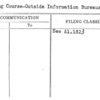 Training Course-Outside Information Bureaus Attendance